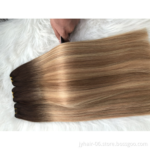 Wholesale 100% human hair Hand Tied Hair weft European Hair